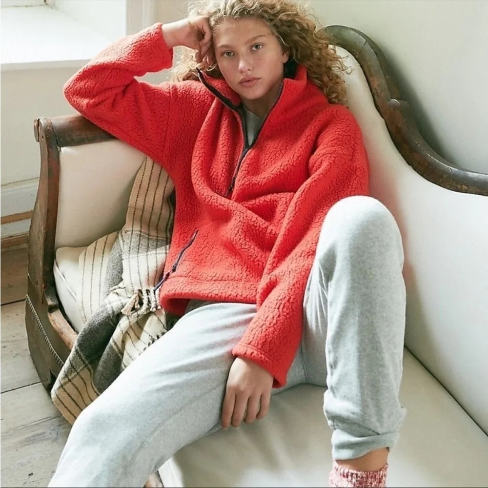 J. Crew Polartec® fleece half-zip pullover jacket XXS